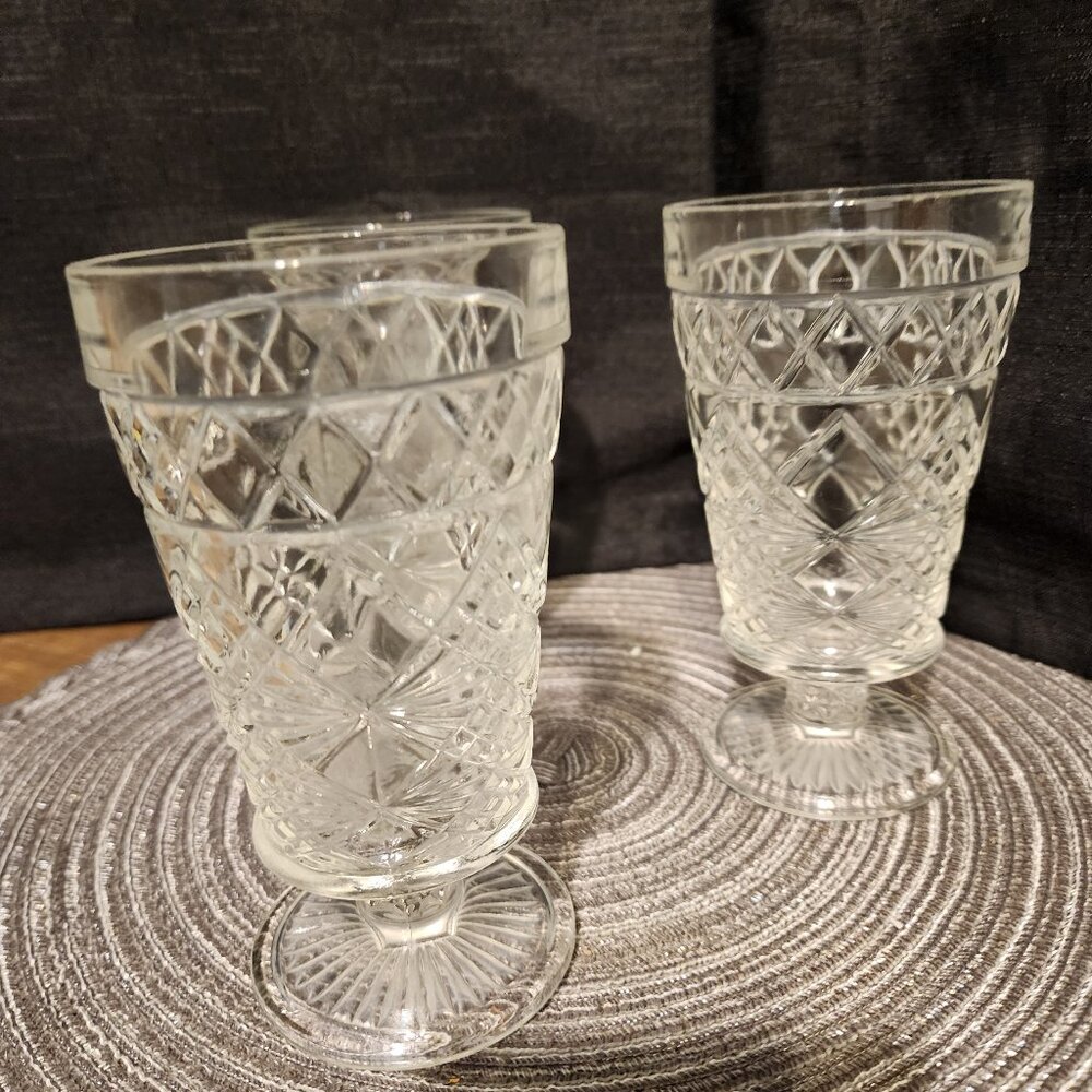 3 Anchor Hocking Sundae Dishes